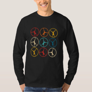 体操ホイール体操アスリート体操選手 Tシャツ