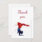 体操ボランティ救済アライドなど サンキューカード (正面/裏面)