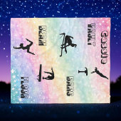 体操ボルパーソナライズされたト、バー、梁、床 フリースブランケット