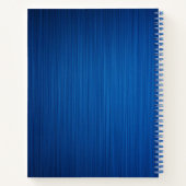 体操ボーイズパーソナライズされたブルー ノートブック (裏面)