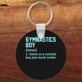 体操ボーイ定義ギムナスト体操愛好家 キーホルダー (正面)