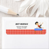 体操ボーイ差出人住所 ラベル (インサイチュ)