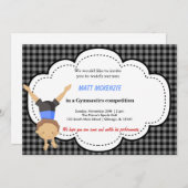 体操ボーイ競技 招待状 (正面/裏面)