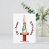 体操ボールトライフが逆さまに向上 ポストカード (スタンド正面)