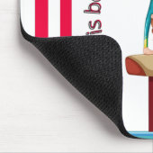 体操ボールトライフが逆さまに向上 マウスパッド (コーナー)