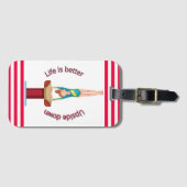 体操ボールトライフが逆さまに向上 ラゲッジタグ (正面横)