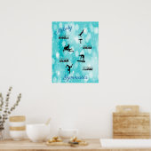 体操ボールト、バー、梁、床カスタム ポスター (キッチン)