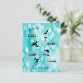 体操ボールト、バー、梁、床カスタム ポストカード (スタンド正面)