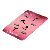 体操ボールト、バー、梁、床カスタム マグネット (左側)