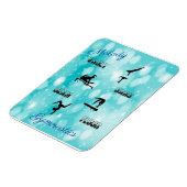 体操ボールト、バー、梁、床カスタム マグネット (左側)