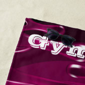 体操マゼンタウェット絵を描 ビーチタオル (インサイチュ)