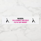 体操マゼンタ体操おもしろい引用文のフリップ ペットボトルラベル (シングルラベル)