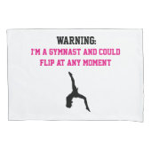 体操マゼンタ体操おもしろい引用文のフリップ 枕カバー (正面)