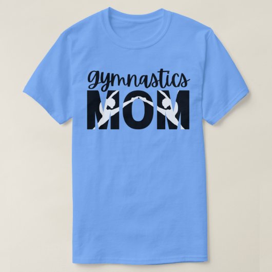 体操ママ体操愛好家ギフト Tシャツ (デザイン正面)