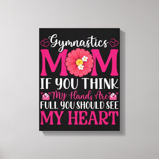 体操ママ キャンバスプリント (正面)