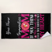 体操ママ ビーチタオル (正面)