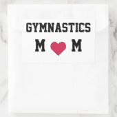 体操ママ 長方形シール (バッグ)