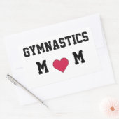 体操ママ 長方形シール (封筒)