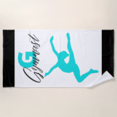 体操モノグラムGは体操向け ビーチタオル (正面)