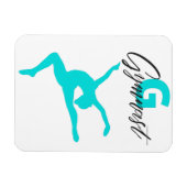 体操モノグラムGは体操向け マグネット (横)