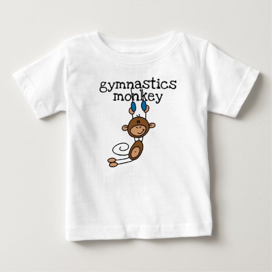 体操モンキー ベビーTシャツ (正面)
