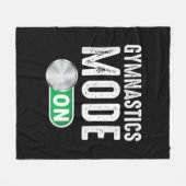 体操モードオン体操クールアスリートコーチ フリースブランケット (正面(横))