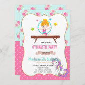 体操ユニコーン招待 招待状 (正面/裏面)