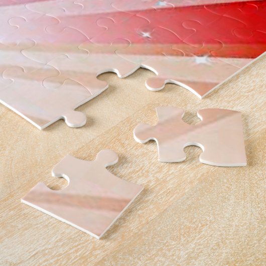 体操ライトパズルと体操選手。 ジグソーパズル (側面)