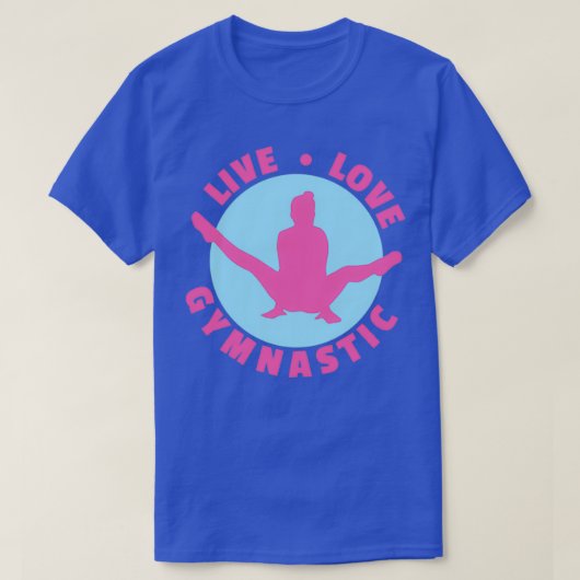 体操ライブラブ体操ギフトおもしろいアイディア2 Tシャツ (デザイン正面)