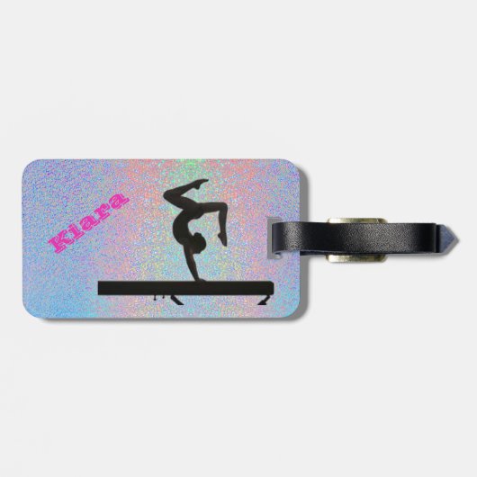 体操ラゲージタグパーソナライズされた- ラゲッジタグ (裏面横)