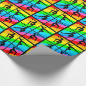 体操ラッかわいらしピング紙 ラッピングペーパー (角)