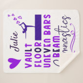 体操ラブヴォールト床の不均一なバービーム シェルパブランケット (正面(横))