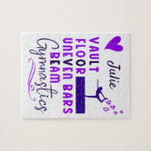 体操ラブヴォールト床の不均一なバービーム ジグソーパズル (横)