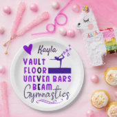 体操ラブヴォールト床の不均一なバービーム ペーパープレート (パーティー)