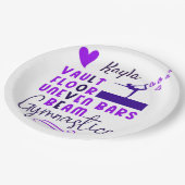 体操ラブヴォールト床の不均一なバービーム ペーパープレート (アングル)