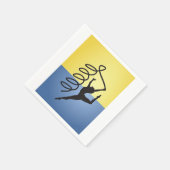 体操リボンルーチン紙ナプキン スタンダードカクテルナプキン (角)