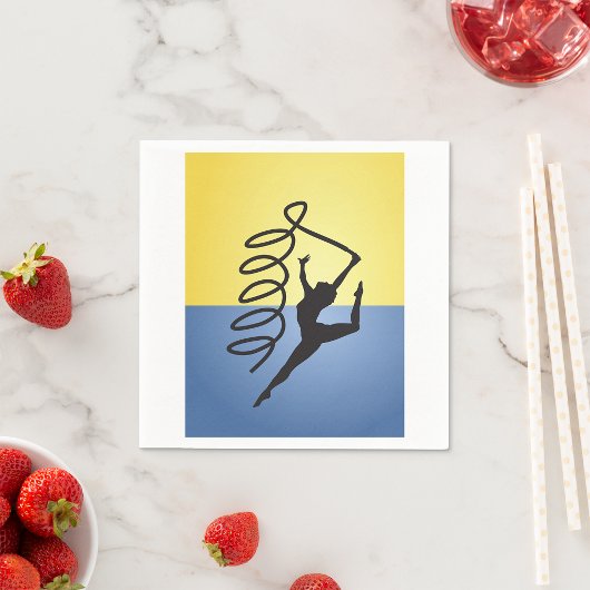 体操リボンルーチン紙ナプキン スタンダードカクテルナプキン