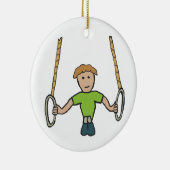 体操リングや輪 セラミックオーナメント (右)