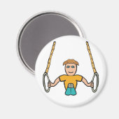 体操リングや輪 マグネット (正面/裏面)