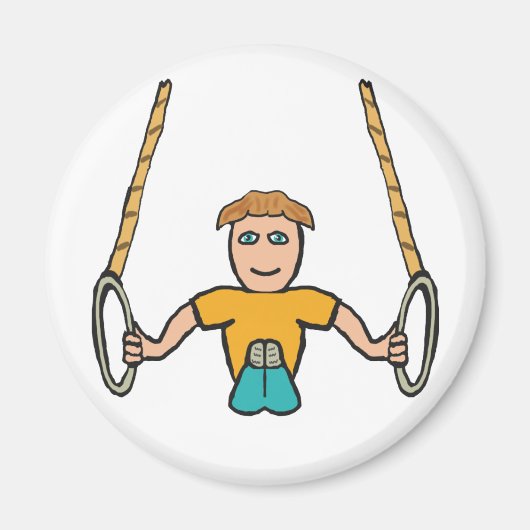 体操リングや輪 マグネット (正面)