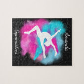 体操リープピンクブルーカラー爆弾の名前 ジグソーパズル (横)