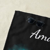 体操リープピンクブルーカラー爆弾の名前 ビーチタオル (インサイチュ)