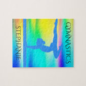 体操レインボーギムナストパズル。カスタマイズ. ジグソーパズル (横)