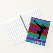 体操レインボースパークルスパイラルノート ノートブック (内部)