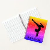 体操レインボースパークルスパイラルノート ノートブック (内部)