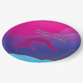 体操レインボーパーティー紙プレート.紙プレート ペーパープレート (アングル)