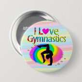 体操レインボーボタンが大好き 缶バッジ (正面&裏面)