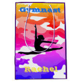 体操レインボー迷彩柄体操選手抱き枕 ミディアムペーパーバッグ (正面)