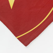 体操レッド、イエロー/金ゴールドスターフリースブランケット フリースブランケット (角)