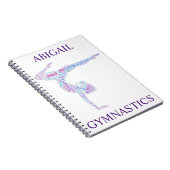 体操ワードアートスパイラルノート ノートブック (右側)